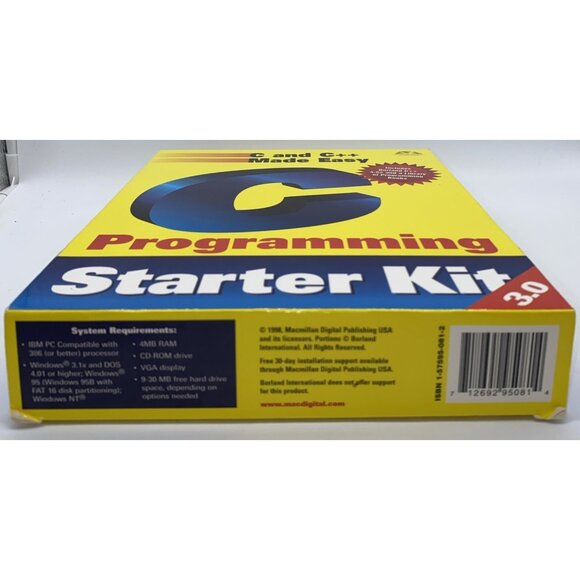 C and C++ Programming Starter Kit Version 3.0 Macmillan Book Cd Box 1998 - Picture 2 of 16